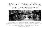 Your Wedding at Mastro’s...The Boardroom West also features a built-in screen & projector. THE BOARDROOM EAST The East Side of the full Boardroom, the Boardroom East serves as the