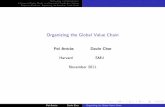 Organizing the Global Value Chain - Harvard University · 2013-03-20 · Organizing the Global Value Chain Pol Antr as Davin Chor Harvard SMU November 2011 Pol Antr as Davin Chor