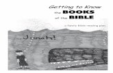 Getting to Know the BOOKS BIBLE - WordPress.com€¦ · This is not a comprehensive Bible reading plan. The point of this project is to become familiar with the books of the Bible