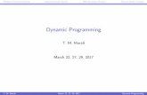Dynamic Programming - Virginia Techcourses.cs.vt.edu/~cs4104/...dynamic-programming.pdf · History of Dynamic Programming Bellman pioneered the systematic study of dynamic programming
