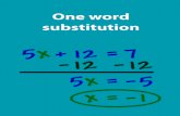 One Word Substitution - KopyKitab · One Word Substitution One Word Substitution 1. One who has become dependent on something or drugs – ………………………..…Addict (SO