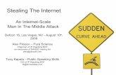 Stealing The Internet - Riseup · Stealing The Internet An Internet-Scale Man In The Middle Attack Defcon 16, Las Vegas, NV - August 10th, 2008 Alex Pilosov – Pure Science Chairman
