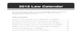 2015 Law Calendar - Court Services Victoria · 2015 Law Calendar . The Law Calendar provides contact and sitting details for all Victorian Courts, the Victorian Civil and Administrative