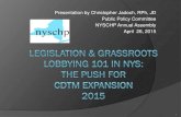 Presentation by Christopher Jadoch, RPh, JD Public Policy Committee NYSCHP Annual Assembly · 2016-12-27 · Presentation by Christopher Jadoch, RPh, JD . Public Policy Committee.