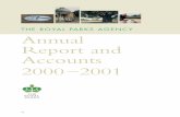 THE ROYAL PARKS AGENCY Annual Report and Accounts 2000–2001 · the royal parks agency annual report and accounts 2000–2001 3 contents aims and objectives our mission is to manage