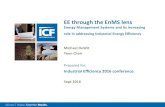 EE through the EnMS lens€¦ · Energy Management Systems and its increasing role in addressing Industrial Energy Eﬃciency Michael DeWit Yeen Chan Sept 2016 Industrial Eﬃciency
