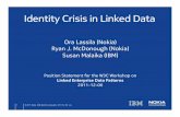 Identity Crisis in Linked Data - World Wide Web …• Identity via URIs is critical for the Semantic Web and Linked Data • W3C’s guidance is clear: All things “worth talking