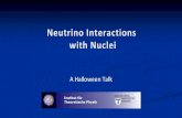 A Halloween Talk - uni-giessen.de › fbz › fb07 › fachgebiete › ... · Reactor (anti-)neutrinos from fission, energies ~ 2 –3 MeV 6. Geo-Neutrinos, energies a few MeV ITP