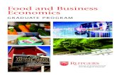 Food and Business Economics - Dept. of Agricultural, Food ...dafre.rutgers.edu › documents › FBEbrochure.pdf · in Food and Business Economics in five years rather than the usual