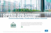 Green Solutions® Glass Cleaner - Spartan Chemical...Green Solutions® Glass Cleaner is an environ-mentally-preferable glass cleaner, formulated to quickly penetrate, emulsify and