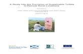 A Study into the Provision of Sustainable Toilets in ... · Provision of Sustainable Toilets in Remote Rural Locations Page 5 1. Introduction Living Water was commissioned in January