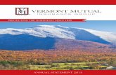ANNUAL STATEMENT 2015 - Vermont Mutual Insurance Group · Mutual supports community and charitable events and organizations that encourage active and healthy lifestyles, including