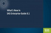 What’s New in SAS Enterprise Guide 8dasug.dartmouth.edu › ... › 08 › What’s-New-in-SAS-Enterprise-Guide-8… · Tip: Drag and drop these panes and use the Layout Guide to