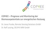 COP4EE Prognose und Monitoring der …...RSS / DELPHI IMM COPERNICUS - Berlin / 15.03.2017 COP4EE – Prognose und Monitoring der Biomassepotentiale zur energetischen Nutzung Dr. Jonas