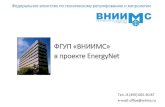 ФГУП «ВНИИМС» в проекте EnergyNet · 2019-10-23 · ФГУП «ВНИИМС» в проекте EnergyNet Федеральное агентство по техническому