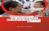 HURRICANE HARVEY’S HARBEY ONE-YEAR ANNIVERSARY: … · Hurricane Katrina, has – to date – helped nearly 8,000 Texas children and more than 12,000 caregivers cope with trauma,