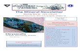 The Mineral Newsletter€¦ · I’ve never seen caveat emptor (buyer beware) on Mindat, but nHwhen I looked up Eilat stone from Israel, I found that warning. Eilat stone is the National