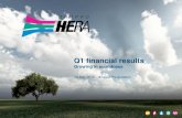 13 May 2015 Analyst Presentation - Hera · Q1 '14 Org. G. M&A 1Q 2015 Better winter climate and market expansion ENERGY Ebitda driver (M€) 06 • Better winter climate underpins