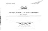 KENYA GAZETTE SUPPLEMENTkenyalaw.org/kl/fileadmin/pdfdownloads/...13of2016.pdf · KENYA GAZETTE SUPPLEMENT ACTS, 2016 NAIROBI, 20th May, 2016 CONTENT Act— PAGE ... 24—Issuance