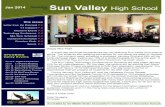 Jan 2014 Newsletter for Sun Valley High School€¦ · Newsletter for Sun Valley High School A snow day and frigid temperatures are not UPCOMING Valley Events Jan 8-9 Algebra Keystones