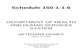 DEPARTMENT OF HEALTH AND HUMAN SERVICES SYSTEM · Schedule 150-1-1-6 DEPARTMENT OF HEALTH AND HUMAN SERVICES SYSTEM VETERANS HOMES March 21, 2006 Nebraska Records Management Division