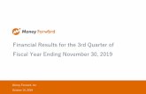 Financial Results for the 3rd Quarter of Fiscal Year …...Investors 18% Strategic Partners 10% VCs 1% Founding and Executive Members 25% High Ratio of Foreign Institutional Investors