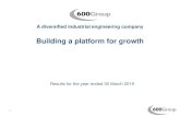 A diversified industrial engineering company - 600 … Group plc - FY...A diversified industrial engineering company Building a platform for growth Results for the year ended 30 March