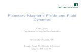 Planetary Magnetic Fields and Fluid Dynamos · 2011-06-27 · Planetary Magnetic Fields and Fluid Dynamos ChrisJones DepartmentofAppliedMathematics UniversityofLeeds,UK Douglas Gough