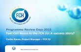 Programme Review Days 2015 Fuel Cell Buses in the FCH JU ... · FC buses: as clean as (battery) electric, as flexible as diesel buses High daily ranges … of 300 km on average without