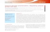 Plasmon-directed polymerization: Regulating polymer growth ... · Plasmon-directed polymerization: Regulating polymer growth with light Yunxia Wang1, Shuangshuang Wang1, Shunping