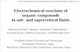 Electrochemical reactions of organic compounds in …sasaki/sasaki/dl/...2011/02/02  · Electrochemical reactions of organic compounds in sub- and supercritical fluids Mitsuru SASAKI1,