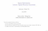 Sparse Optimization - Lecture: Sparse Recovery wotaoyin/summer2013/slides/Lec03...آ  2013-08-16آ  Sparse