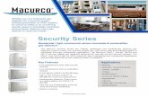 Security Series Data Sheet - Macurco Gas Detection · 2019-08-07 · Security Series The Macurco Security Series are reliable, lightweight and aesthetically pleasing gas detectors