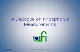 A Dialogue on Phosphorus Measurements · 5-20 Cay. Lk. 2013 2 3.2 11 5.7 16 3.9 5-20 Cay. Lk. 98-06 48 3.2 113 9.6 171 5.2 20-50 On. Lk. 86 1.6 148 6.3 220 3.4 20-50 Cay. Lk. 2013