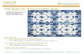 GO! Qube 12 Snow Crystals Quilt - Create and Craft USA · 2017-06-22 · ©2016 AccuQuilt PQ11030 Page 1 of 5 GO! Qube 12" Snow Crystals Quilt Finished Size: 57" x 57" Fabrics are