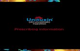 Prescribing Information - Unituxin · HIGHLIGHTS OF PRESCRIBING INFORMATION ... (50 mcg/kg) intravenously immediately prior to initiation of Unituxin and then continue as a morphine