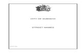 CITY OF SUBIACO STREET NAMES › CityofSubiaco › media › City... · 2016-08-01 · 1 CITY OF SUBIACO – STREET NAMES Information about street names in this document was sourced