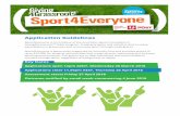 Application Guidelines · participation in grassroots and community sport through small grants. Sport4Everyone is generously supported by Australia Post and provides grants of . up