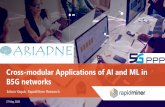 Cross-modular Applications of AI and ML in B5G networks€¦ · - Use Cases • Artificial Intelligence (AI)/Machine Learning (ML) Application Areas - AI/ML Landscape and Disciplines