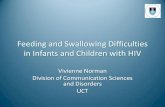 Feeding and Swallowing Difficulties in Infants and …...Feeding and Swallowing Difficulties •Feeding disorders: –difficulty with any aspect of eating or drinking –including