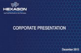 CORPORATE PRESENTATION - Hexagon Resources · 2018-10-17 · CORPORATE PRESENTATION December 2015. Investment in Hexagon Resources Limited (“Hexagon”)is subject to investment