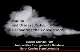 Vaping and Disease Risks: Uncovering the Connections... · E-liquids AND vapor contain toxic chemicals Vaping chemicals can cause DNA damage Vaping impacts genes, pathways, immune