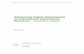 Advancing Impact Assessment of International Agricultural ... › 3 › a1209e › a1209e00.pdf · The meeting on ‘Advancing Impact Assessment of International Agricultural Research’