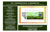 St. Perpetua Church · St. Perpetua Church ... parish is a cast of characters straight from the gospels: Peter, a great guy proclaiming his beliefs but a little shaky on the follow-through;