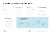 How to Draw Steve the Kiwi › landing › at-home › 2020_03... · How to Draw Steve the Kiwi 5 Add accessories Draw Steve doing your favorite activity! 6 Draw 2 short, skinny legs