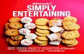 SIMPLY ENTERTAINING - Schnucks...CHIP COOKIE CAKE Decorated for fun – baked fresh in store. FRESH BAKED COOKIE TRAY Our scrumptious cookies are a delicious treat everyone loves.