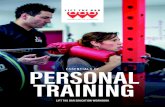 ESSENTIALS OF PERSONAL TRAINING - Lift The Bar€¦ · 02 ESSENTIALS OF PERSONAL TRAINING ESSENTIALS OF PERSONAL TRAINING Stuart Aitken The aim of this course is to pick up from where