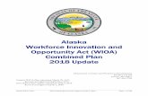 Alaska Workforce Innovation and Opportunity Act (WIOA) … · 2018-07-06 · Alaska WIOA Plan 2018 Update Revised and Approved July 2, 2018 Page 3 of 242 WIOA State Combined Plan
