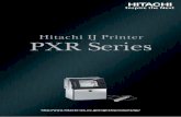 Hitachi Industrial Components & Equipment · Gutter Pressure regulator Nozzle PXR-D Micro characters Small characters Larger Small characters PXR-P For pigmented ink PXR-H High-speed