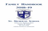 Family Handbook 2018-19...Family Handbook 2018-19 St. Nicholas School 6459 E St. Nicholas Drive Sunman, IN 47041 812-623-2348 school.stnicholas-sunman.org 2 Table of Contents Opening